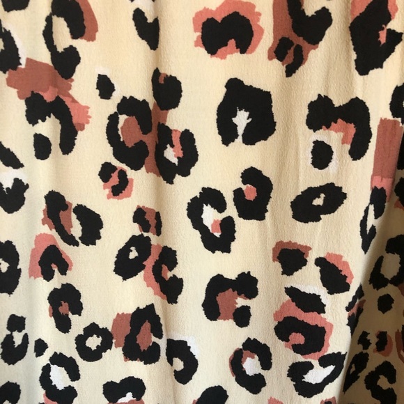 Skirt Animal Print Plus Size 2X Reitman’s NWT Pockets Elastic Waistband Cream - Picture 5 of 6